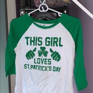 “This Girl Loves St.Patricks Day” Cute Novelty Tee
